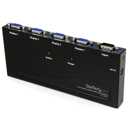 STARTECH.COM 4 Port High Resolution VGA Video Splitter - 300 MHz ST124PRO